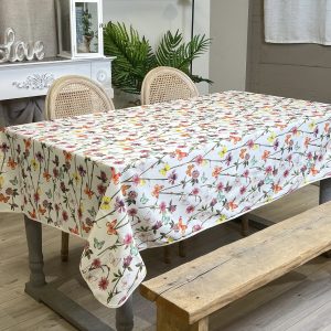 Tovaglia antimacchia “Splash” 140×230 farfalle