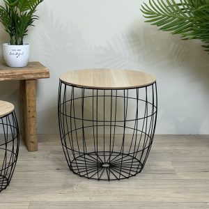 Tavolino in metallo e legno “Baloon” grande