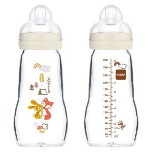 Mam Biberon Feel Good in Vetro, 260 ml