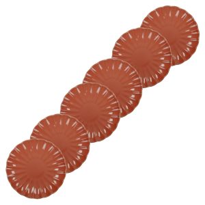 Brandani Set 6 pz piatti frutta Calipso Arancione 21 cm 51453SET