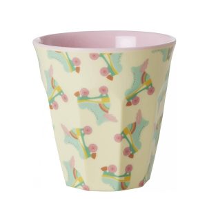 RICE Bicchiere in melamina con decoro “Roll” – ⌀ 9 cm