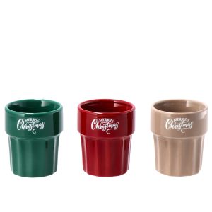 Bicchierino da liquore o caffè in ceramica assortito – 90 ml