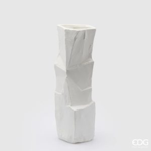 EDG Vaso “Marble” in ceramica – ⌀ 15 x 14 x h 41 cm